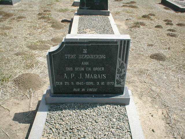 MARAIS A.P.J. 1940-1970