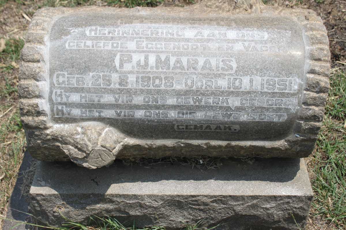 MARAIS P.J.  1908-1951