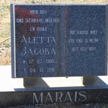 MARAIS Aletta Jacoba 1905-1991
