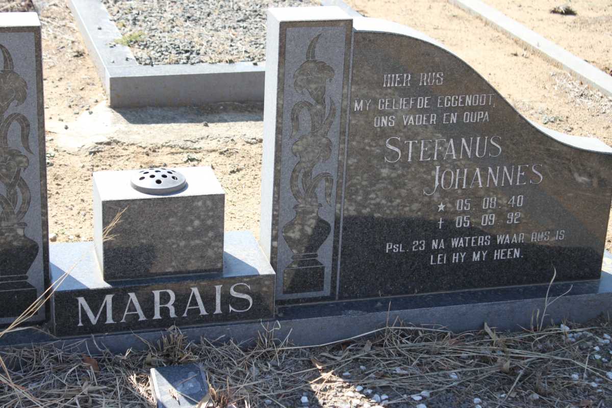 MARAIS Stefanus Johannes 1940-1992