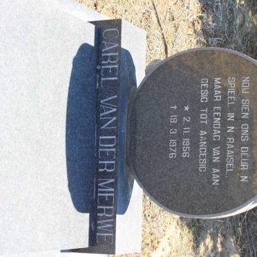 MERWE Carel, van der 1956-1976