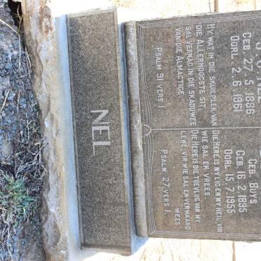 NEL J.C. 1886-1961 &amp; E.J.S. BUYS 1895-1955