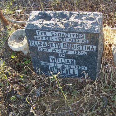 O'NEILL William -1934 :: O'NEILL Elizabeth Christina -1925