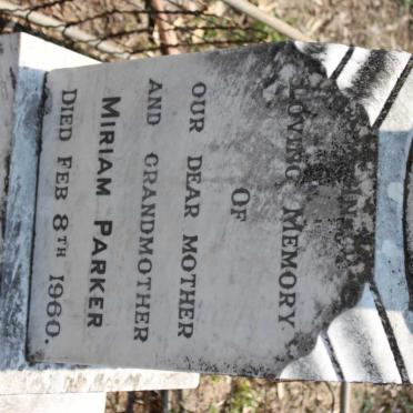 PARKER Miriam  -1960