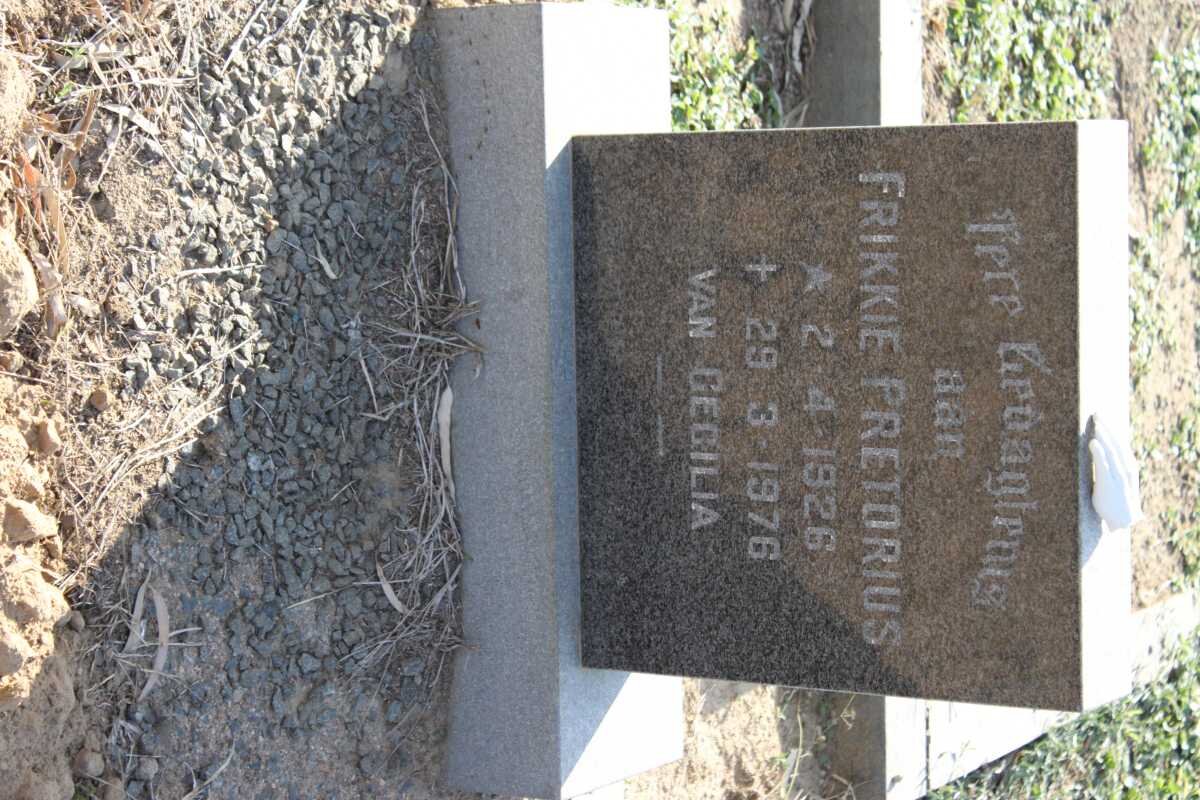 PRETORIUS Frikkie 1926-1976