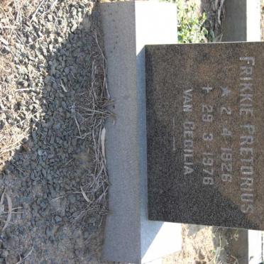 PRETORIUS Frikkie 1926-1976