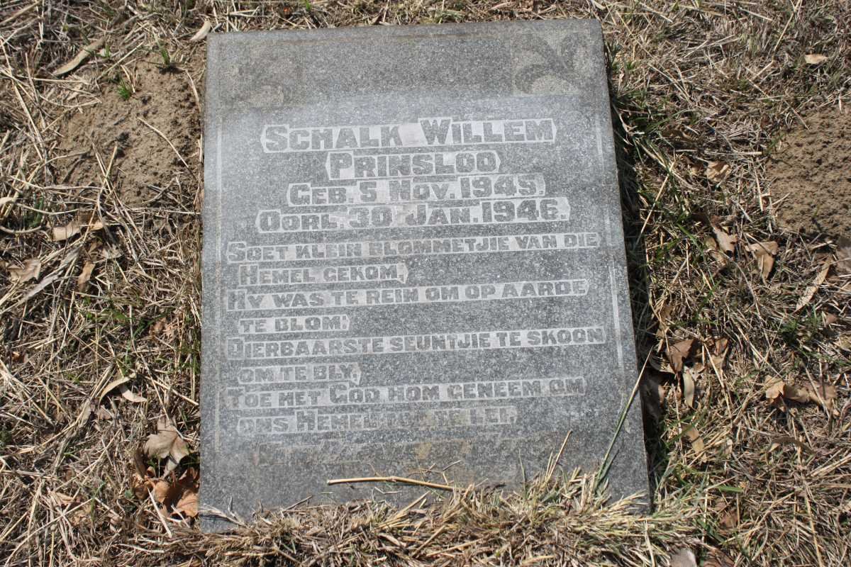 PRINSLOO Schalk Willem 1945-1946