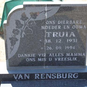 RENSBURG Truia, van 1931-1994