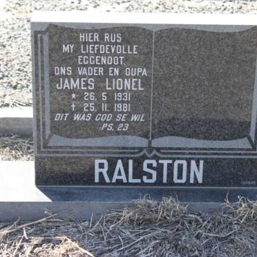 RALSTON James Lionel 1931-1981