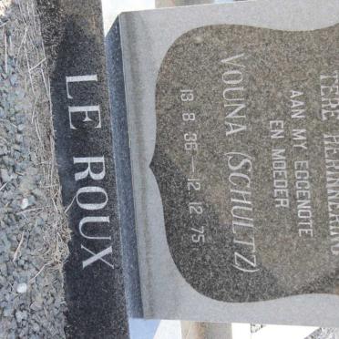 ROUX Vouna, le nee SCHULTZ 1936-1975