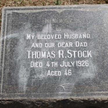 STOCK Thomas R. -1926