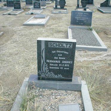 SCHOLTZ Hermanus Andries  -1972