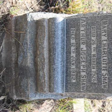 SHAW Arthur Joseph -1952 &amp; Mary Charlotte -1926