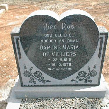 VILLIERS Daphne Maria, de 1919-1978