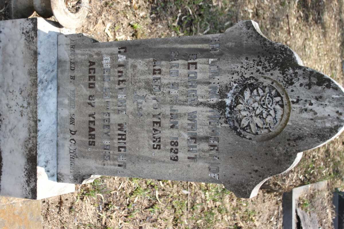 WRIGHT George -1899 &amp; Catherine -1919