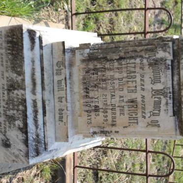 WRIGHT Elizabeth -1899