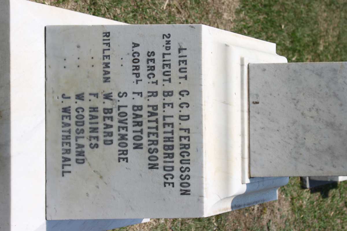 MEMORIAL 2nd BATTALION RIFLE BRIGADE