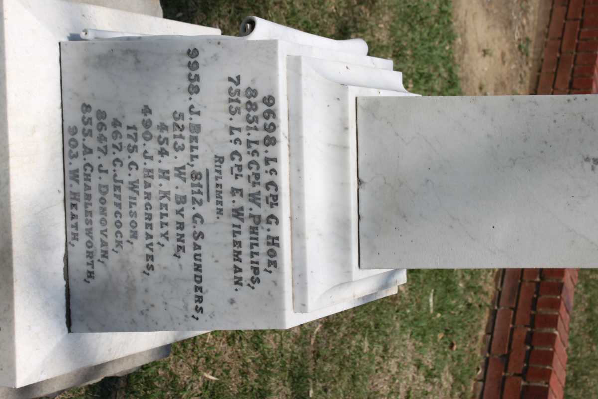 MEMORIAL 2nd BATT. KING’S ROYAL RIFLES