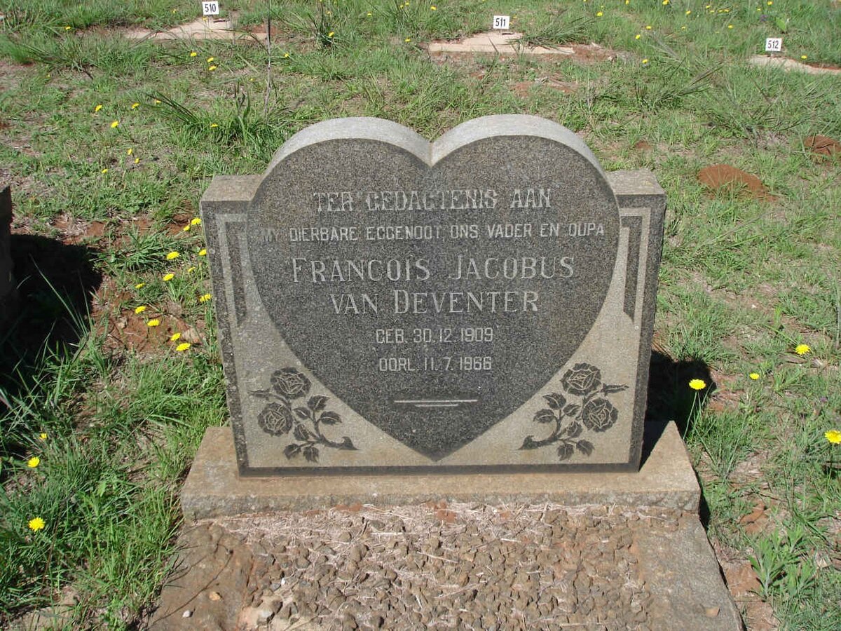 DEVENTER Francois Jacobus, van 1909-1966