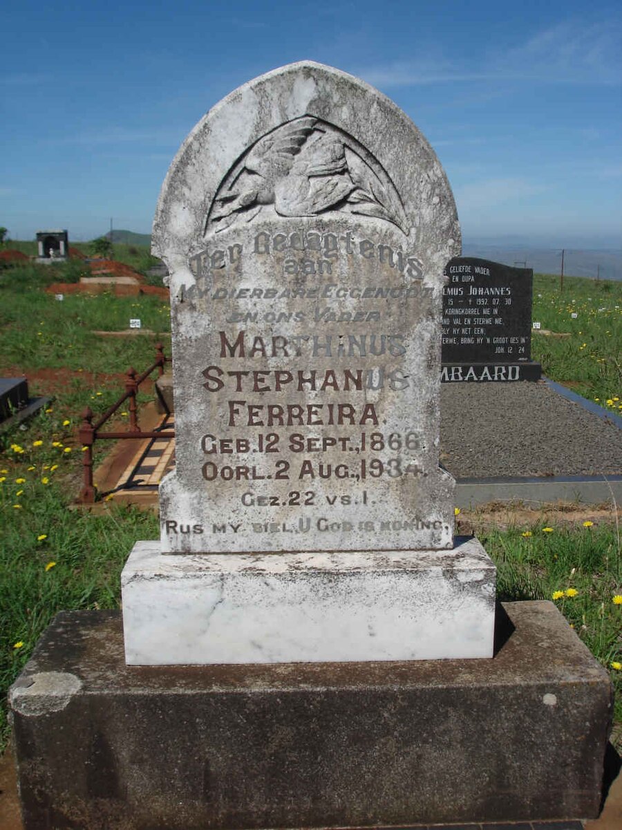 FERREIRA Marhinus Stephanus 1866-1934