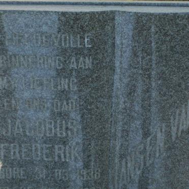 VUUREN Jacobus Frederik, Jansen van 1938-