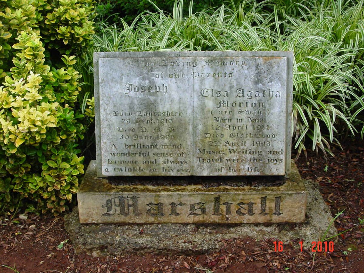 MARSHALL Joseph 1910-1996 &amp; Elsa Agatha SWAN 1914-1993
