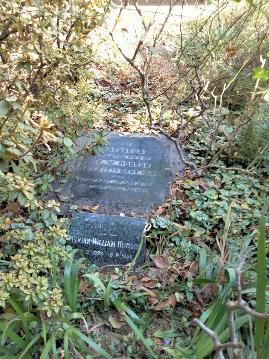 HODSON Edgar William 1866-1955 & Rebecca -1927