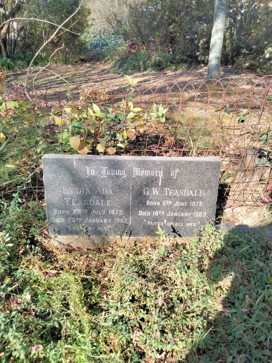 TEASDALE G.W. 1875-1963 & Lydia Ada 1879-1967