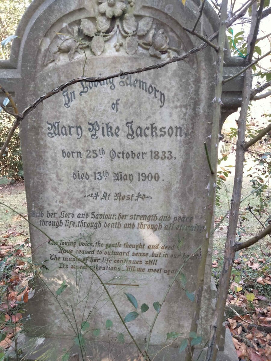 JACKSON Mary Pike 1833-1900