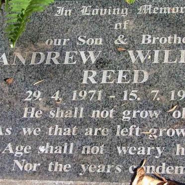 REED Andrew William 1971-1972