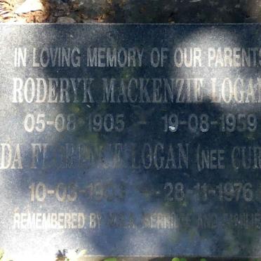 LOGAN Roderyk Mackenzie 1905-1959 &amp; Ida Florence CURRY 1903-1976