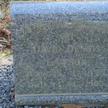 LAWSON David Dennis 1944-1963
