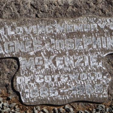 McKENZIE Agnes Josephine 1885-1958