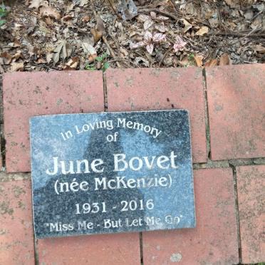 BOVET June nee MCKENZIE 1931-2016