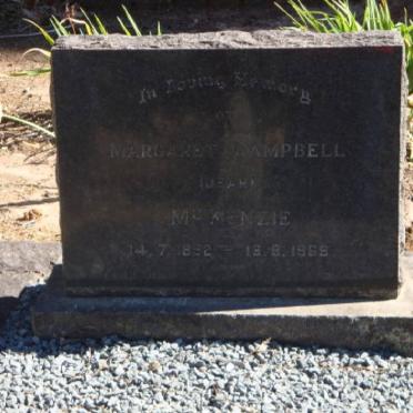 McKENZIE Margaret Campbell 1892-1969