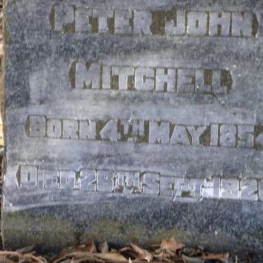MITCHELL Peter John 1854-1926
