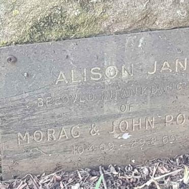 POOLER Alison Jane 1969-1969