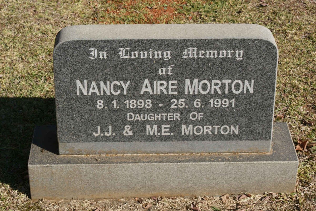 MORTON Nancy Aire 1898-1991