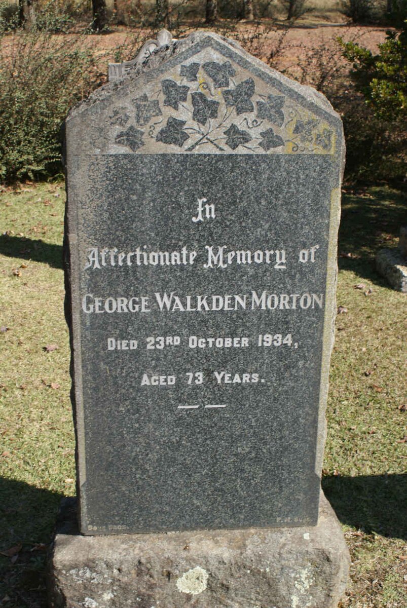 MORTON George Walkden -1934