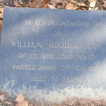 RAW William George -1956