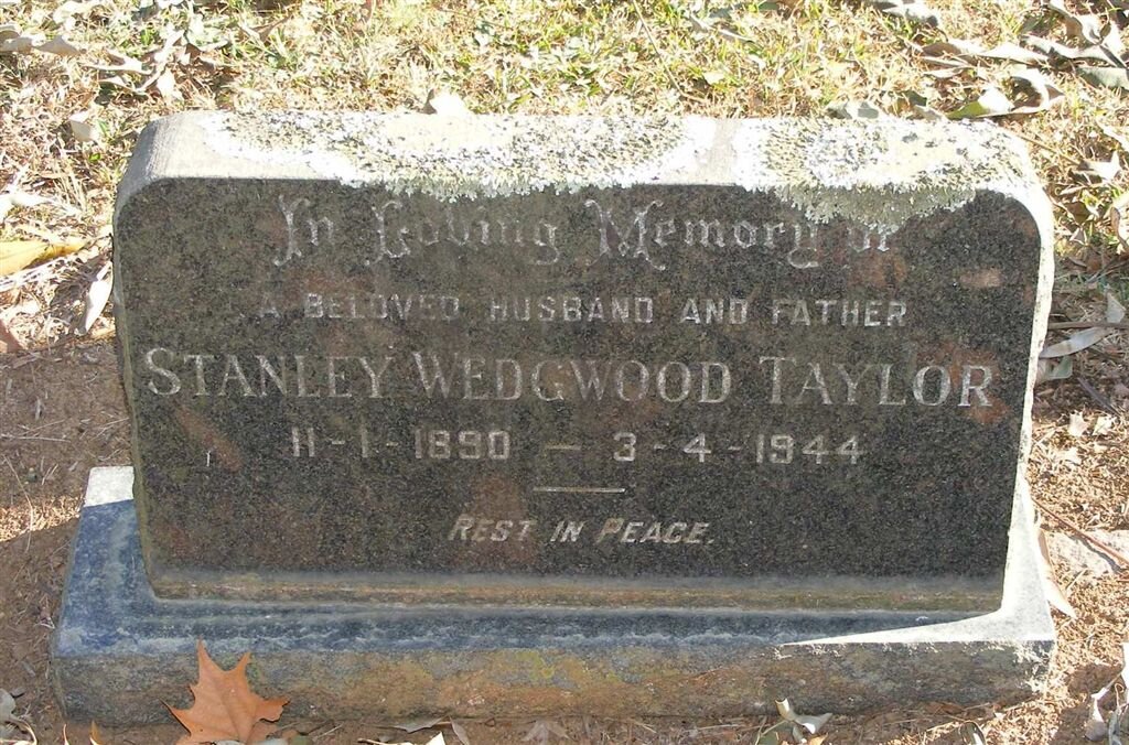 TAYLOR Stanley Wedgwood 1890-1944