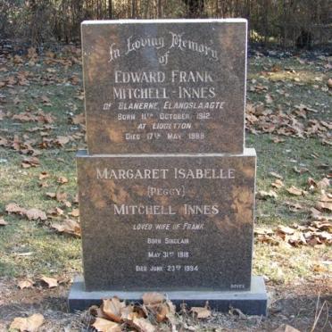 MITCHELL INNES Edward Frank 1912-1988 &amp; Margaret Isabelle SINCLAIR 1918-1994