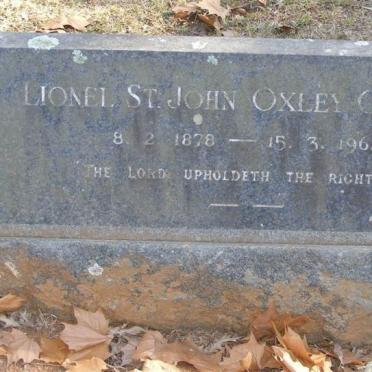 OXLAND Lionel St John Oxley 1878-1962