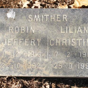 SMITHER Robin Jefferey 1913-1992 &amp; Lillian Christine 1916-1990