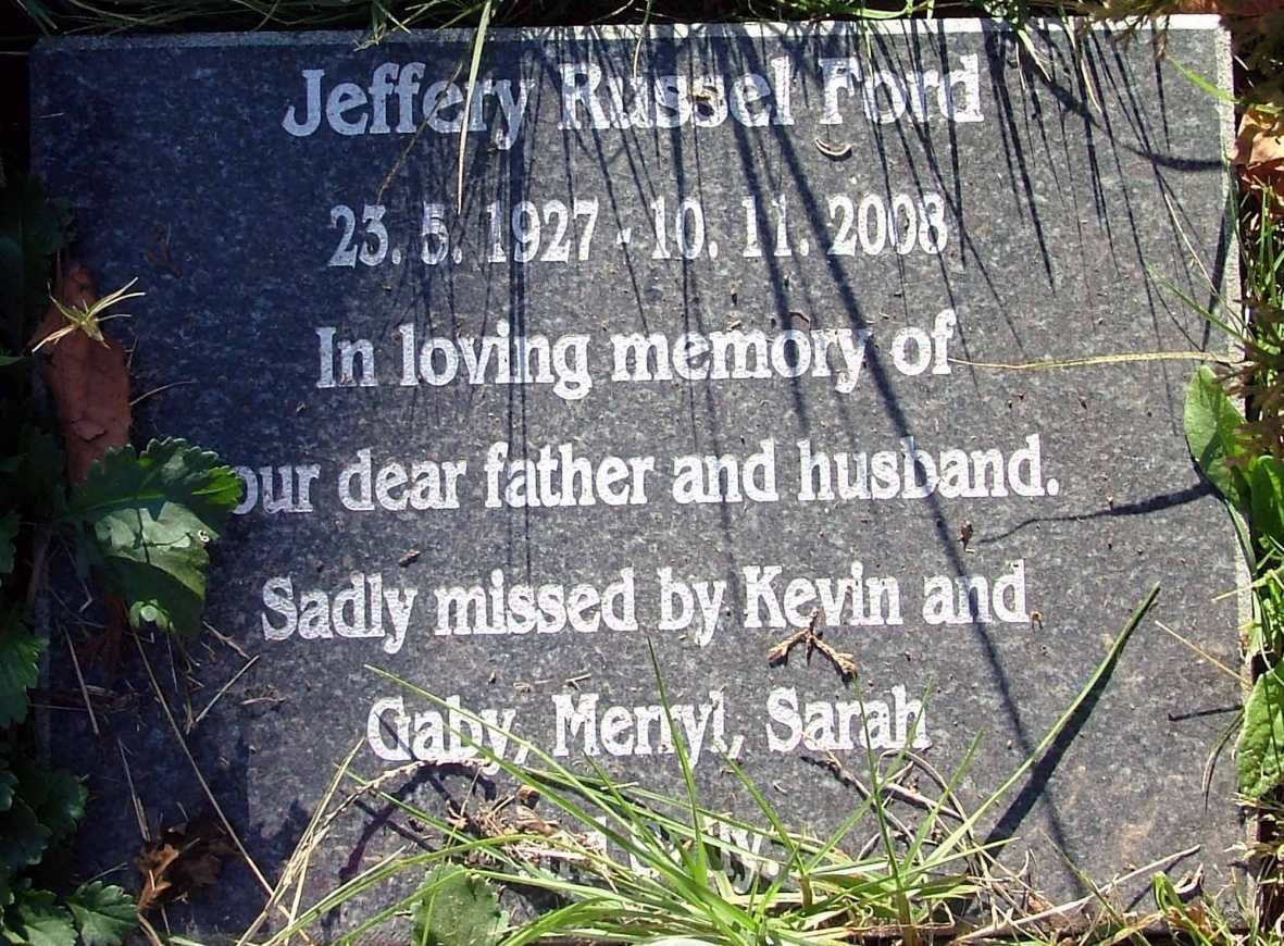 FORD Jeffery Russel 1927-2008