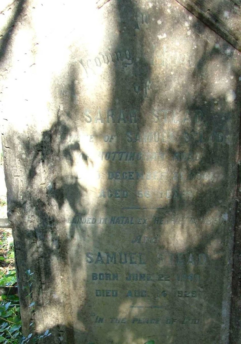 STEAD Samuel ?-1929 &amp; Sarah ?