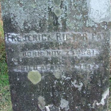 PAY Frederick Rictor 18?1-1912