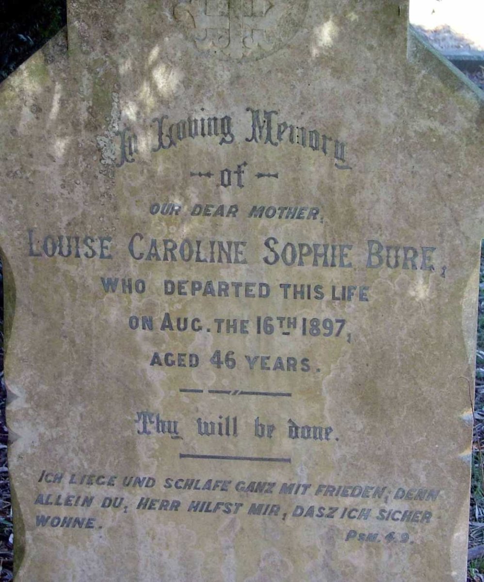 BURE Louisa Caroline Sophie -1897