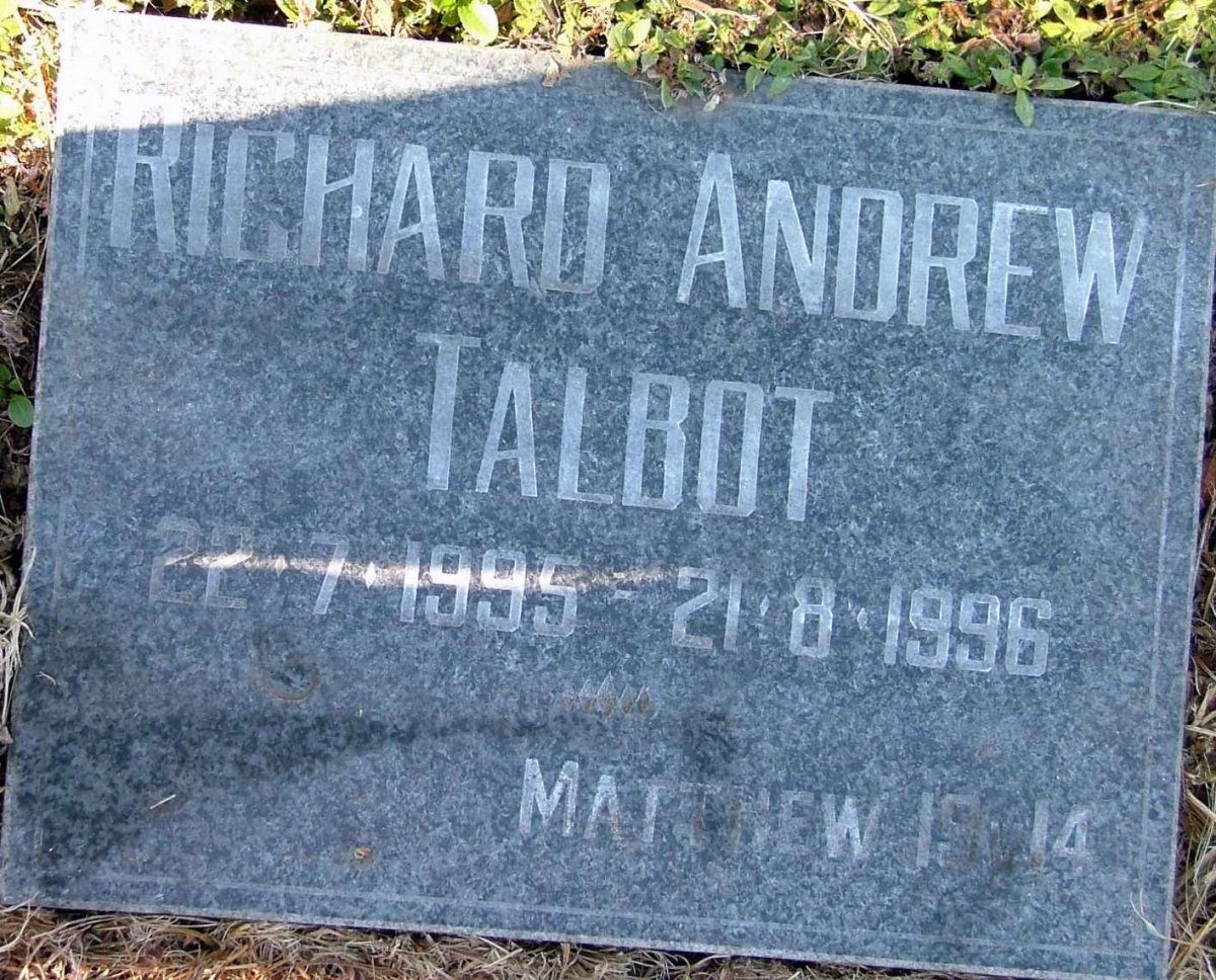 TALBOT Richard Andrew 1995-1996