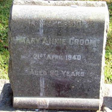 GROOM Mary Ann -1940